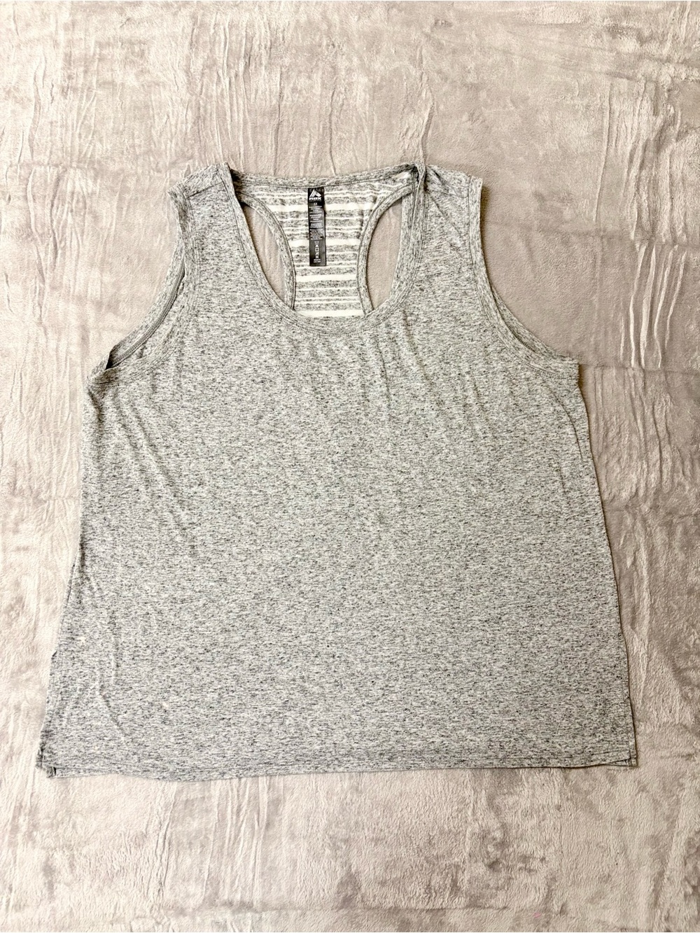RBX Heather Gray Racerback Tank Top